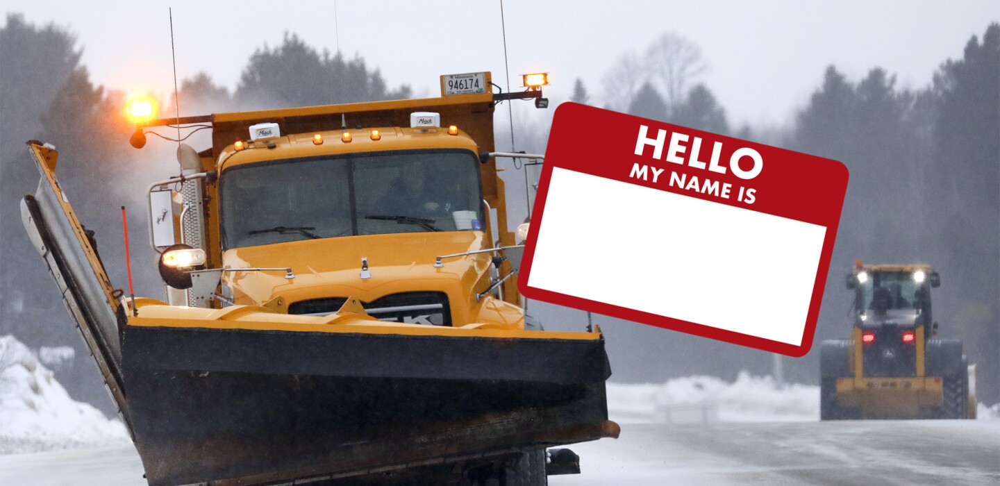 Plowy McPlowFace plows through the competition to win snowplow naming